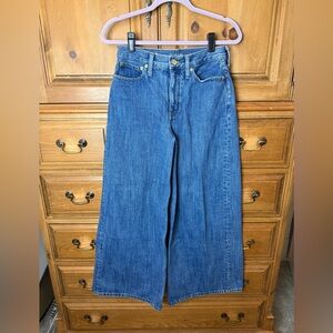 J. Crew High Rise Super Wide Leg Jeans